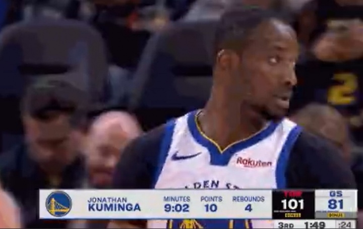 亚博中国官网-将分差缩小到20分！库明加连续打进2+1 库里替补席鼓掌庆祝