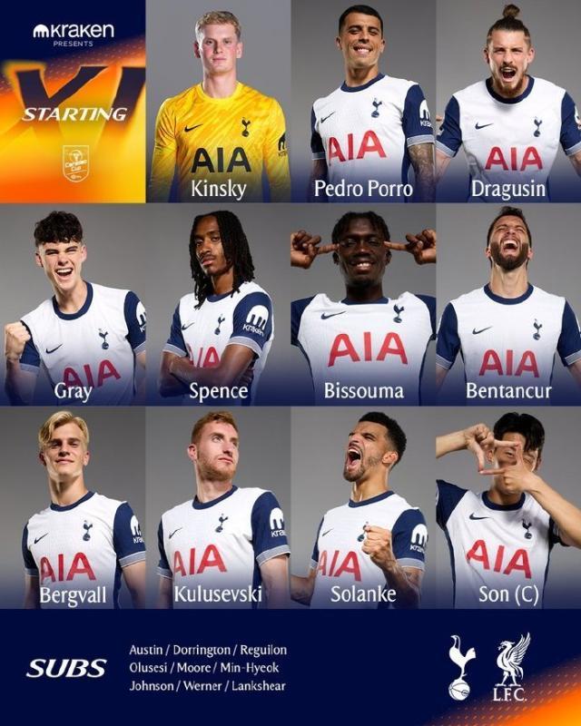 【联赛杯】贝里瓦尔破门，热刺首回合主场1比0利物浦